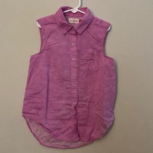 Pink girls SO sleeveless top